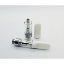 Load image into Gallery viewer, Flat White Ceramic CCELL Cartridge 0.5ml - CannaBliss Vape Co.