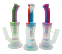 Load image into Gallery viewer, 8" Double Filter Silicone Rig