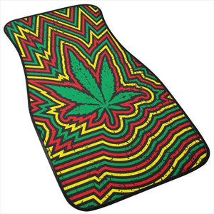 Rasta Leaf Car Floor Mats