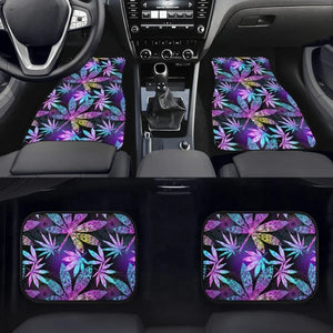 Trippy Weed Car Floor Mats