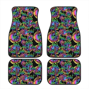 Glowing Psychedelic Car Floor Mats