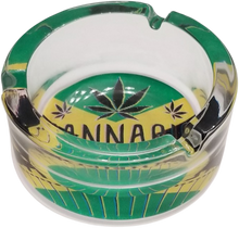 Load image into Gallery viewer, 3.5&quot; Happy Leaf Glass Ashtray