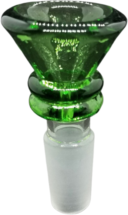 14mm Green Funnel Glass Bowl