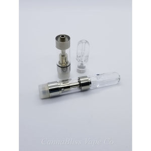 Flat Clear Plastic CCELL Cartridge 0.5ml - CannaBliss Vape Co.
