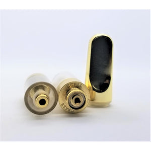 Flat Gold Metal CCELL Cartridge  0.5ml - CannaBliss Vape Co.