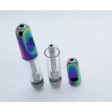 Load image into Gallery viewer, Flat Rainbow Metal CCELL Cartridge 1ml - CannaBliss Vape Co.