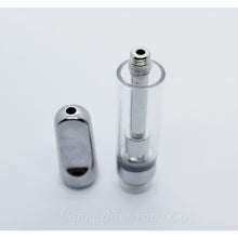 Load image into Gallery viewer, Flat Silver Metal CCELL Cartridge 1ml - CannaBliss Vape Co.