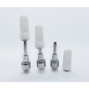 Flat White Ceramic CCELL Cartridge 0.5ml - CannaBliss Vape Co.