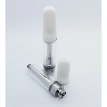 Load image into Gallery viewer, Flat White Ceramic CCELL Cartridge 1ml - CannaBliss Vape Co.