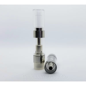 Round Clear Plastic CCELL Cartridge 0.5ml - CannaBliss Vape Co.