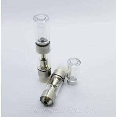 Round Clear Plastic CCELL Cartridge 0.5ml - CannaBliss Vape Co.