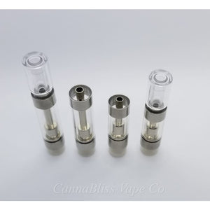 Round Clear Plastic CCELL Cartridge 1ml - CannaBliss Vape Co.