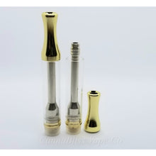 Load image into Gallery viewer, Round Gold Metal CCELL Cartridge 1ml - CannaBliss Vape Co.
