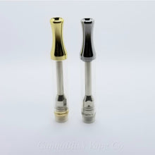 Load image into Gallery viewer, Round Silver Metal CCELL Cartridge 1ml - CannaBliss Vape Co.